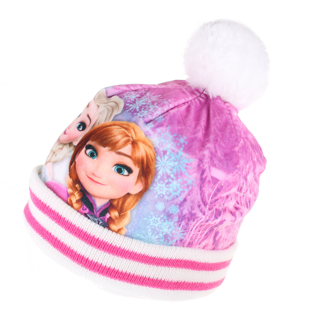 Disney Girls - Frozen - Sisters Smile - Beanie Hat - Off White
