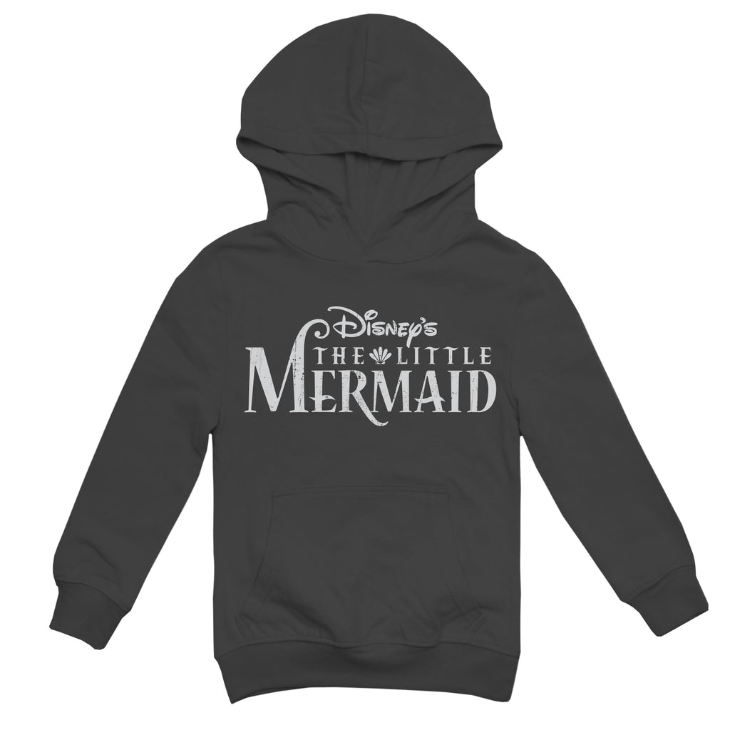 Disney Girls - Little Mermaid - Logo - Pullover Hood - Anthracite - CLEARANCE