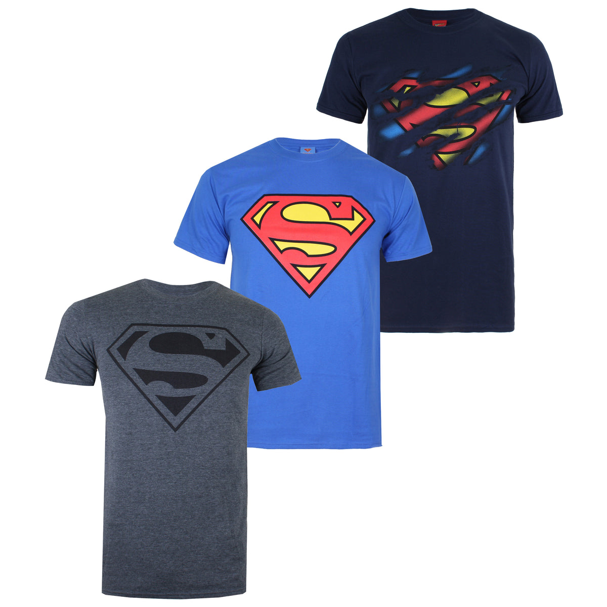 DC Comics Mens - Superman - T-shirt Pack - Multi