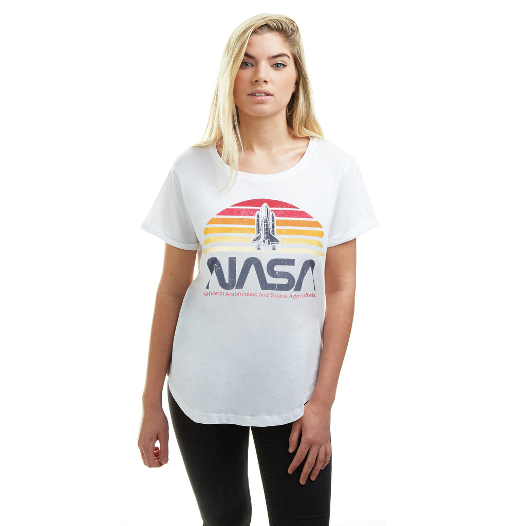 NASA Ladies - Sunset - T-shirt - White