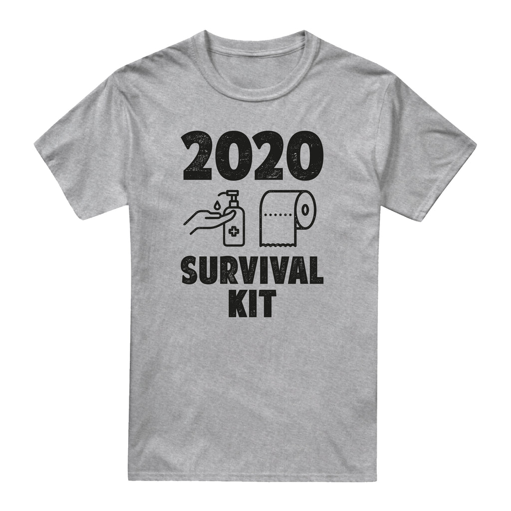 Social Distancers Unisex - 2020 Survival Kit - T-shirt - Grey Marl