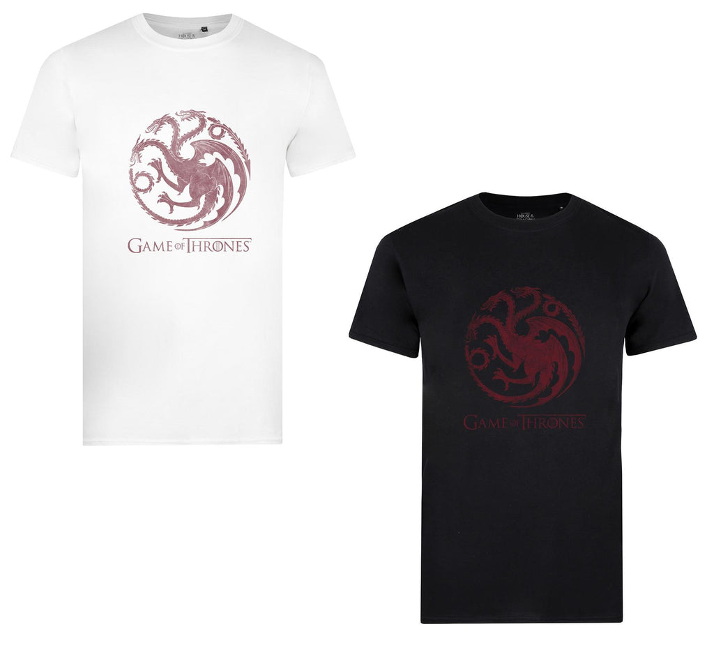 Game Of Thrones - Targaryen Dragon Crest - Mens T-shirt