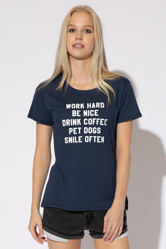 Suburban Riot - Work Hard List - Womens Loose T-shirt