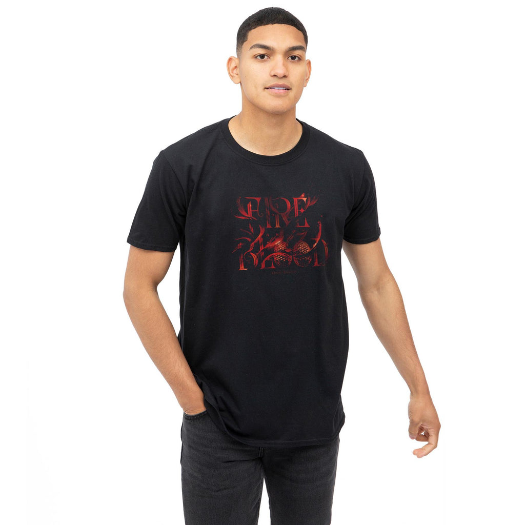 Game Of Thrones House Of The Dragon - Fire & Blood Egg - Mens T-shirt