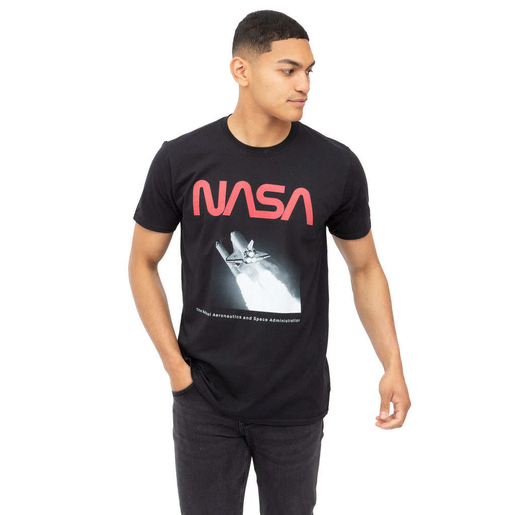 NASA Mens - Flight - T-shirt - Black