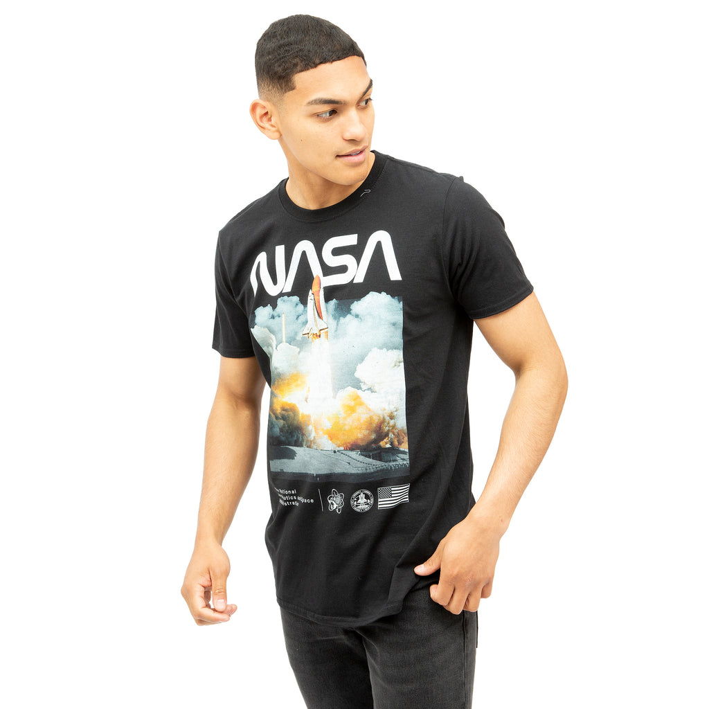 NASA Mens - Lift Off - T-shirt - Black