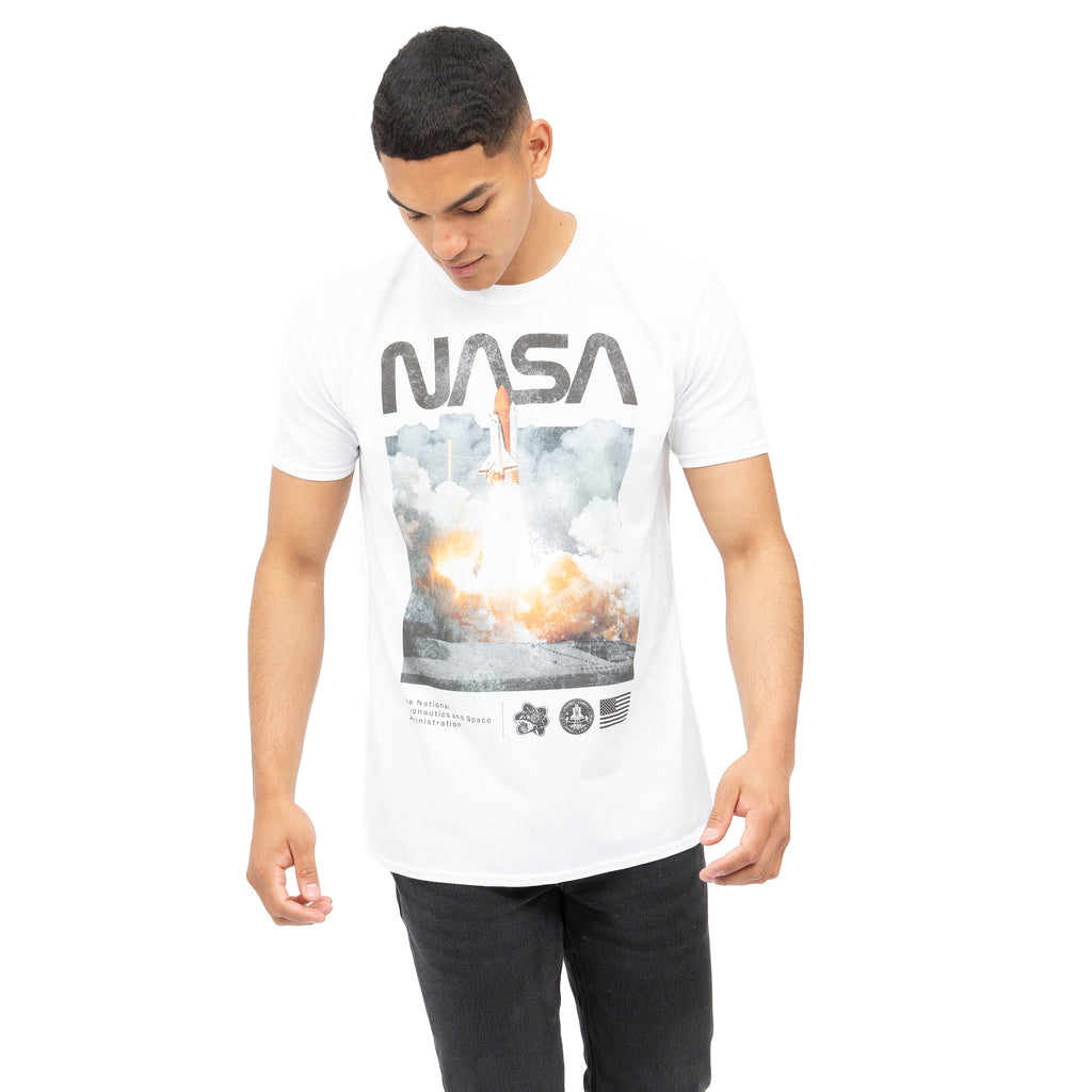NASA Mens - Lift Off - T-shirt - White