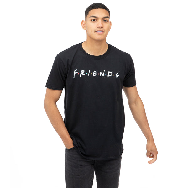 Friends Mens - Titles - T-shirt - Black