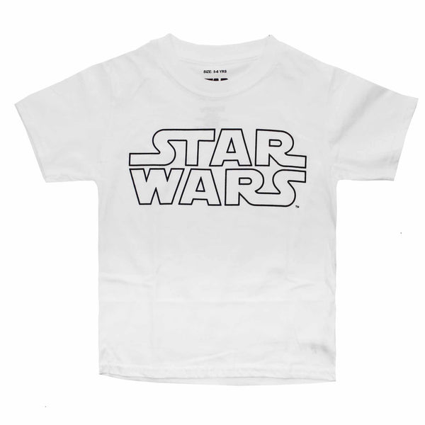 Star Wars Boys - Logo - T-Shirt - White