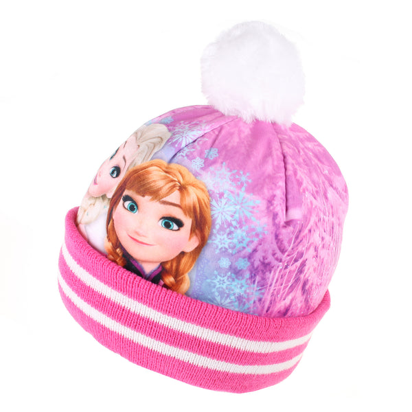 Disney Girls - Frozen - Sisters Smile - Beanie Hat - Pink