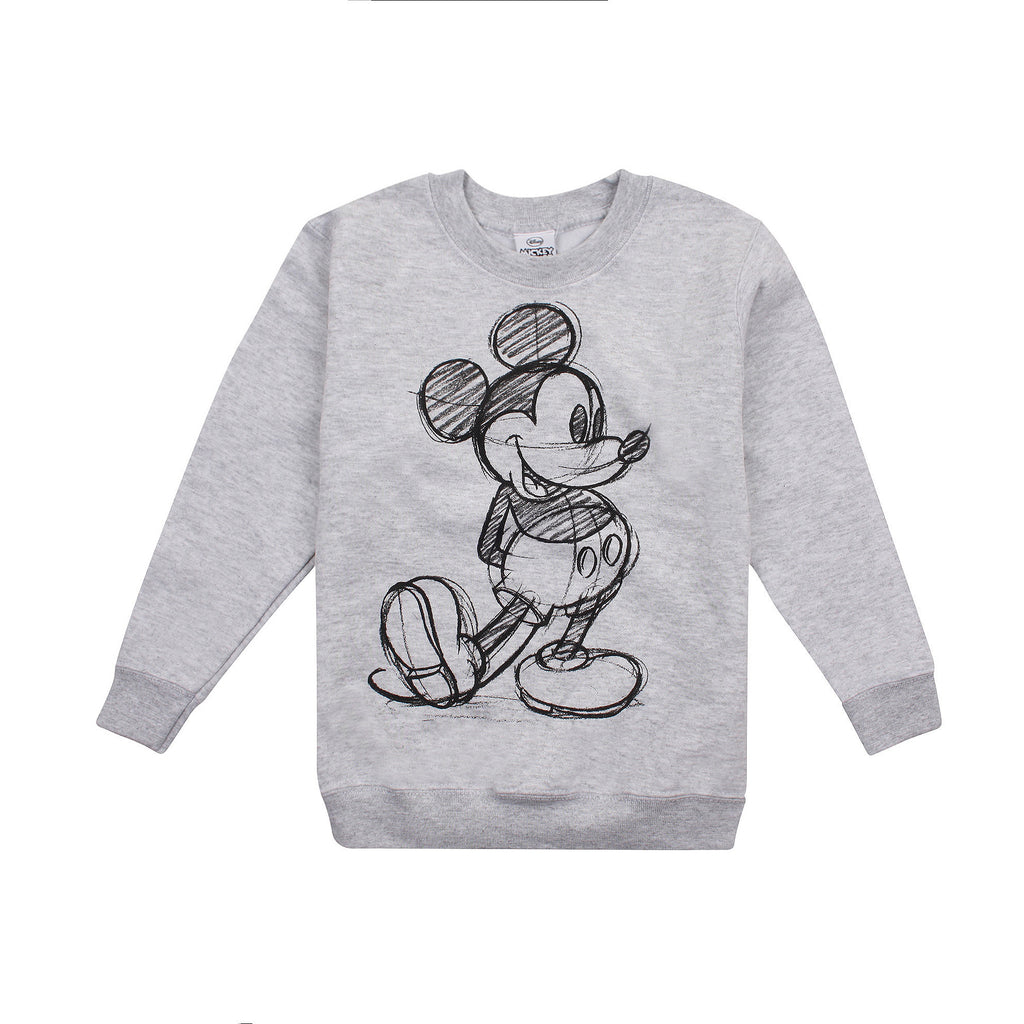 Disney Girls - Mickey Sketch - Sweatshirt - Grey