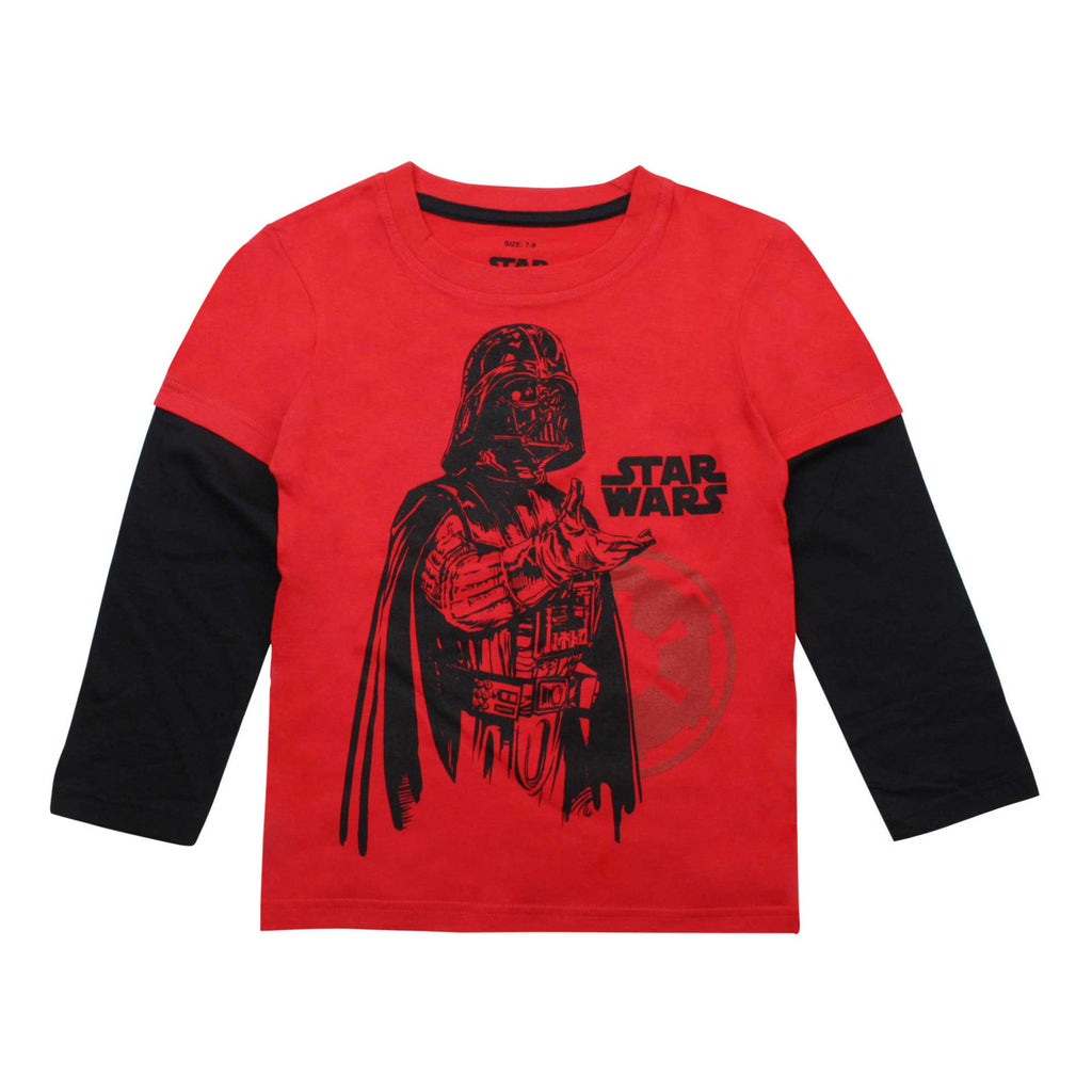 Star Wars Kids Imperial Vader Long Sleeve T-Shirt - Red/Black