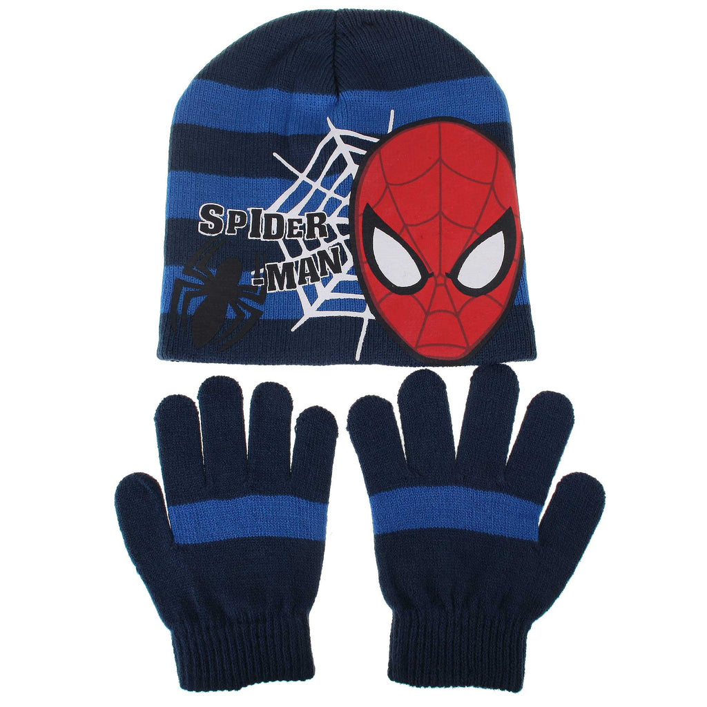 Marvel Kids Web Spider Hat/Glove Set - Navy