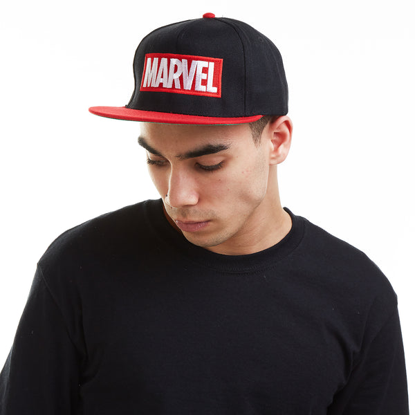 Marvel Mens - Logo - Cap - Black/Red