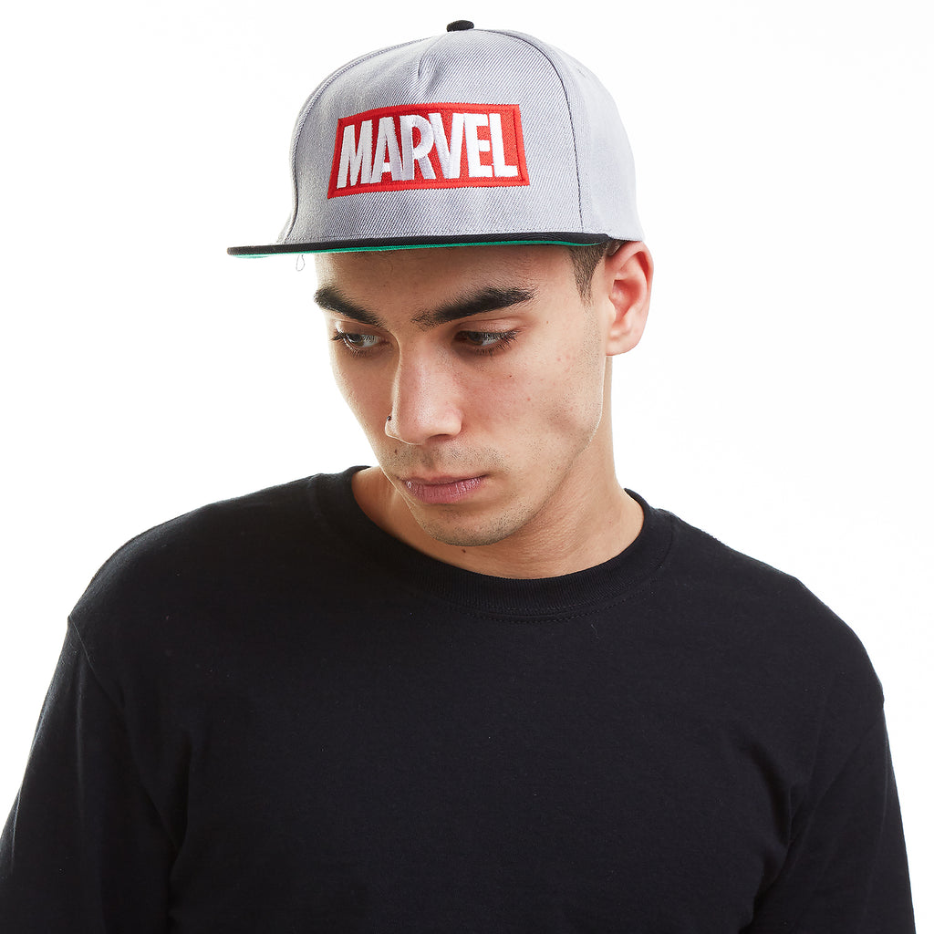 Marvel Mens - Logo - Cap - Grey/Black