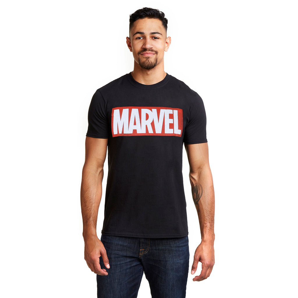 Marvel Mens - Core Logo - T-Shirt - Black