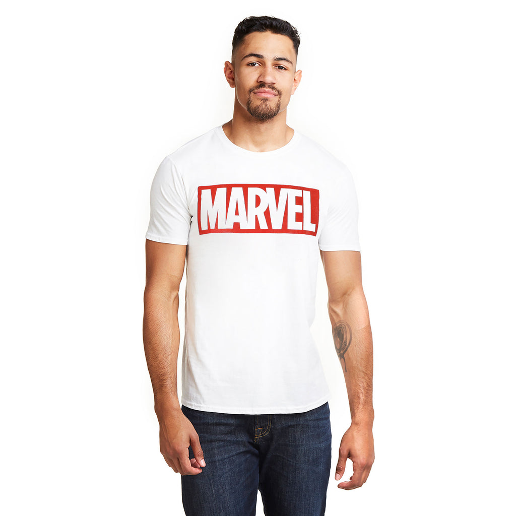 Marvel Mens - Core Logo - T-Shirt - White