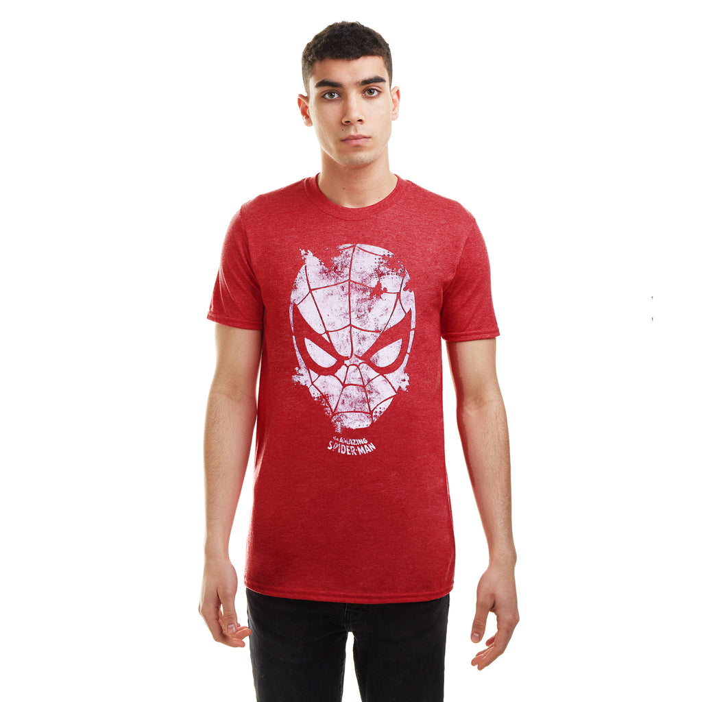 Marvel Mens - Webhead - T-Shirt - Heather Red