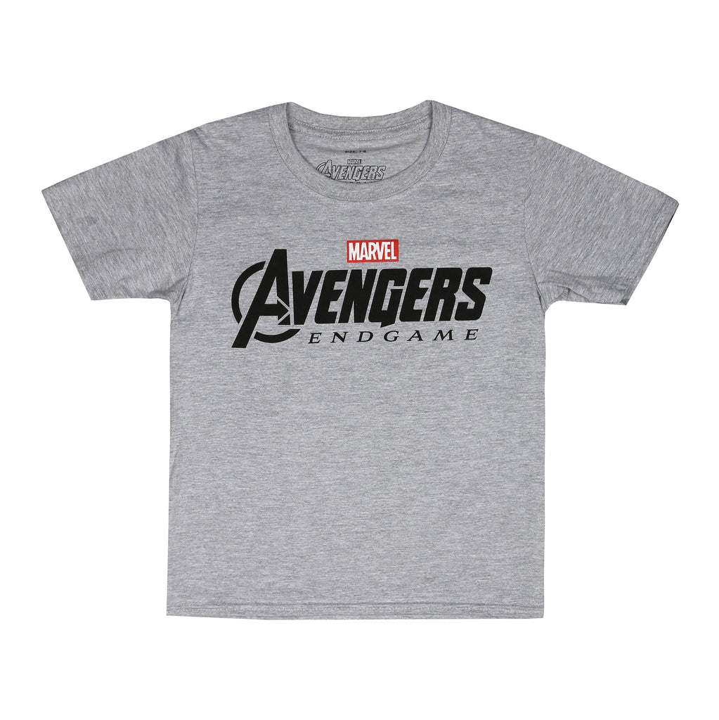 Marvel Boys - Endgame Logo - T-Shirt - Grey Marl
