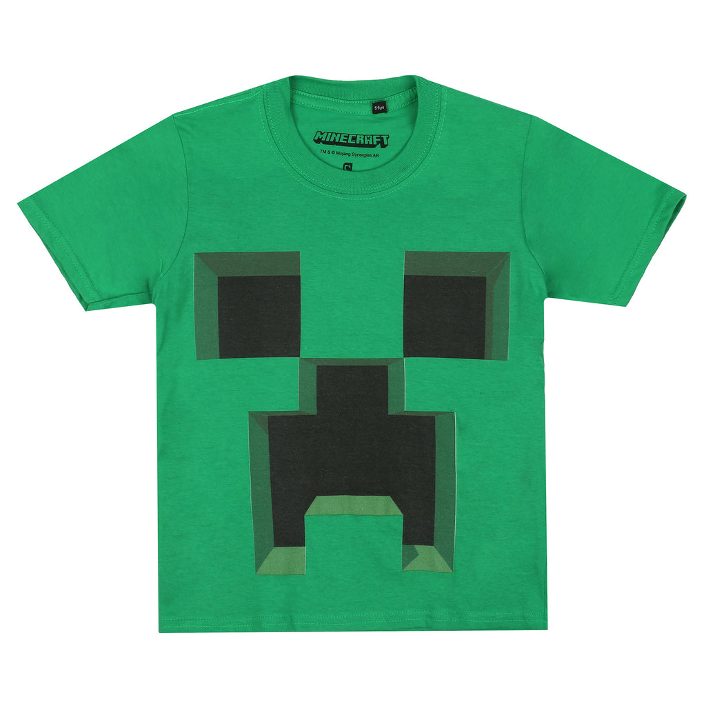Minecraft Boys - Creeper - T-shirt - Kelly Green