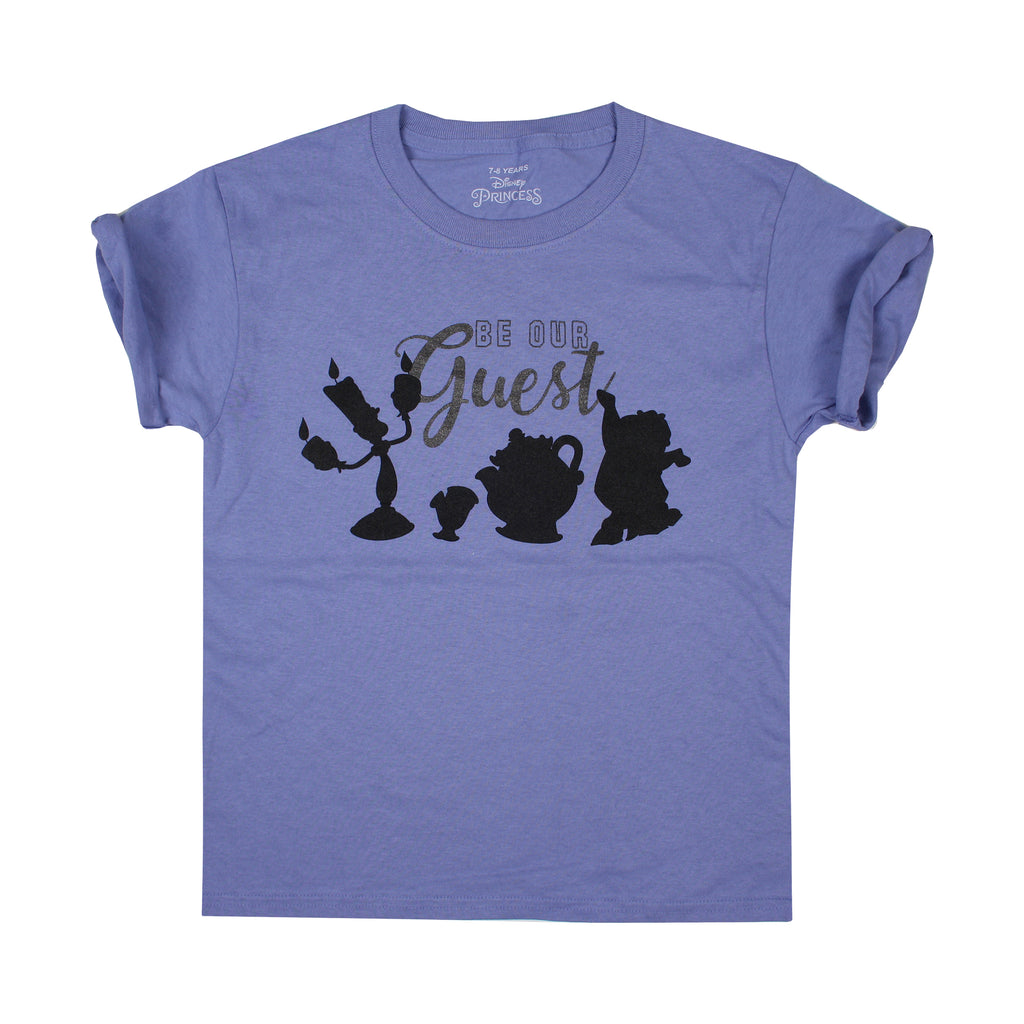 Disney Girls - Beauty And The Beast - Guest - T-shirt - Violet - CLEARANCE