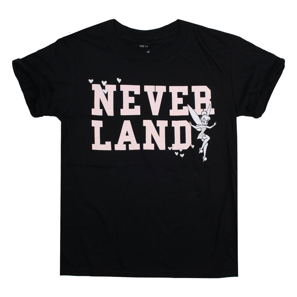 Disney Girls - Tinkerbell - Neverland - T-shirt - Black - CLEARANCE