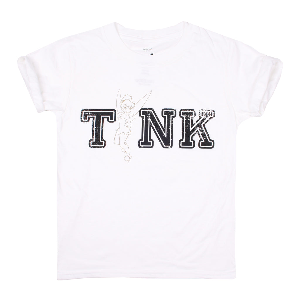 Disney Girls - Tinkerbell - Tink - T-shirt - White - CLEARANCE