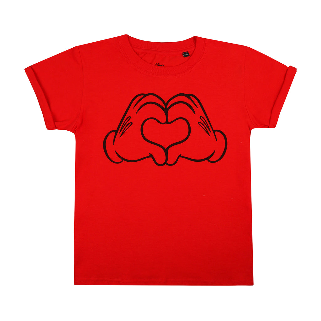 Disney Girls - Love Hands - T-Shirt - Red