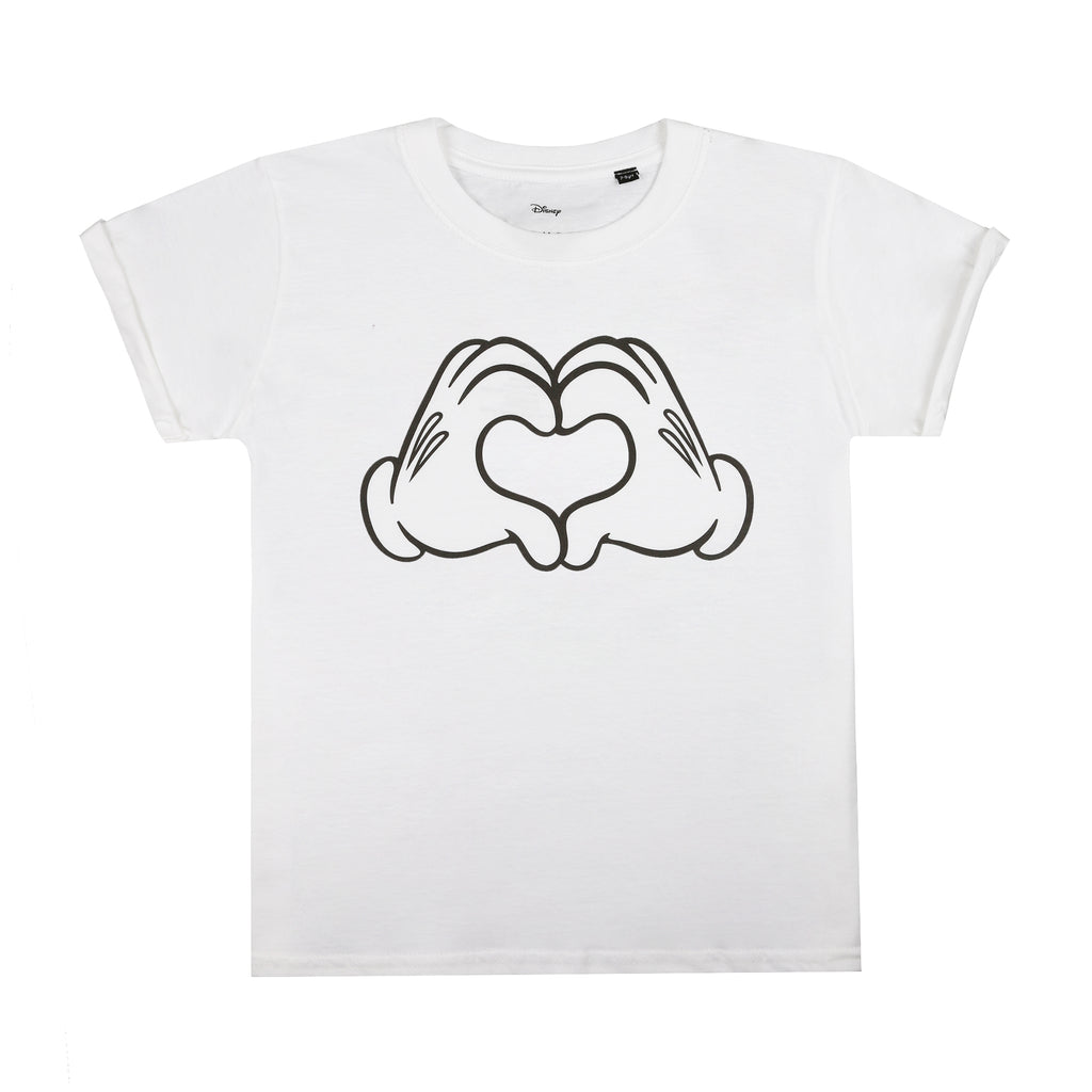 Disney Girls - Love Hands - T-Shirt - White