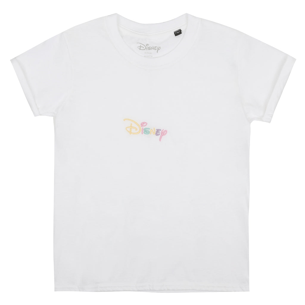 Disney Girls - Rainbow Logo - T-shirt - White