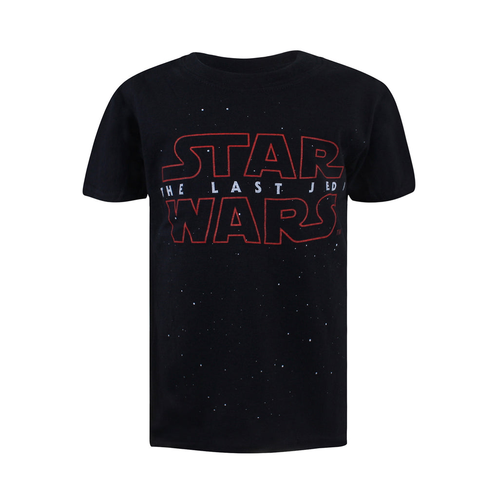 Star Wars Boys - Last Jedi Logo - T-shirt - Black - CLEARANCE