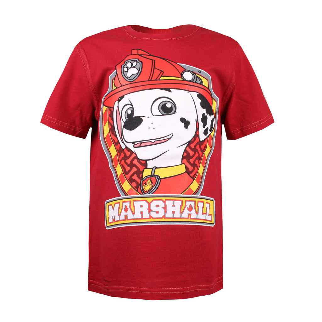 Paw Patrol Boys - Marshall Shield- T-Shirt - Red