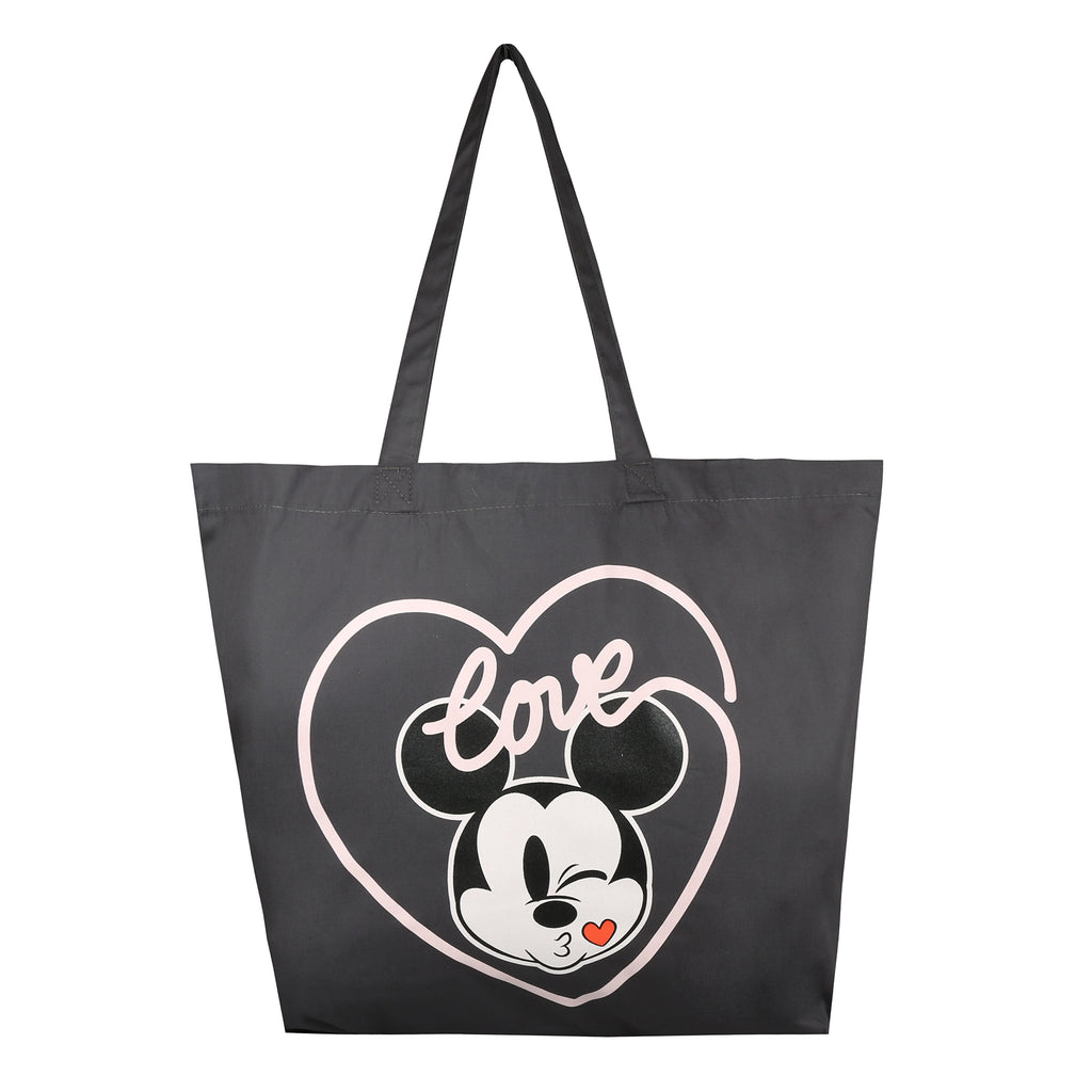 Disney Ladies - Mickey Love Kiss - Tote Bag - Graphite Grey