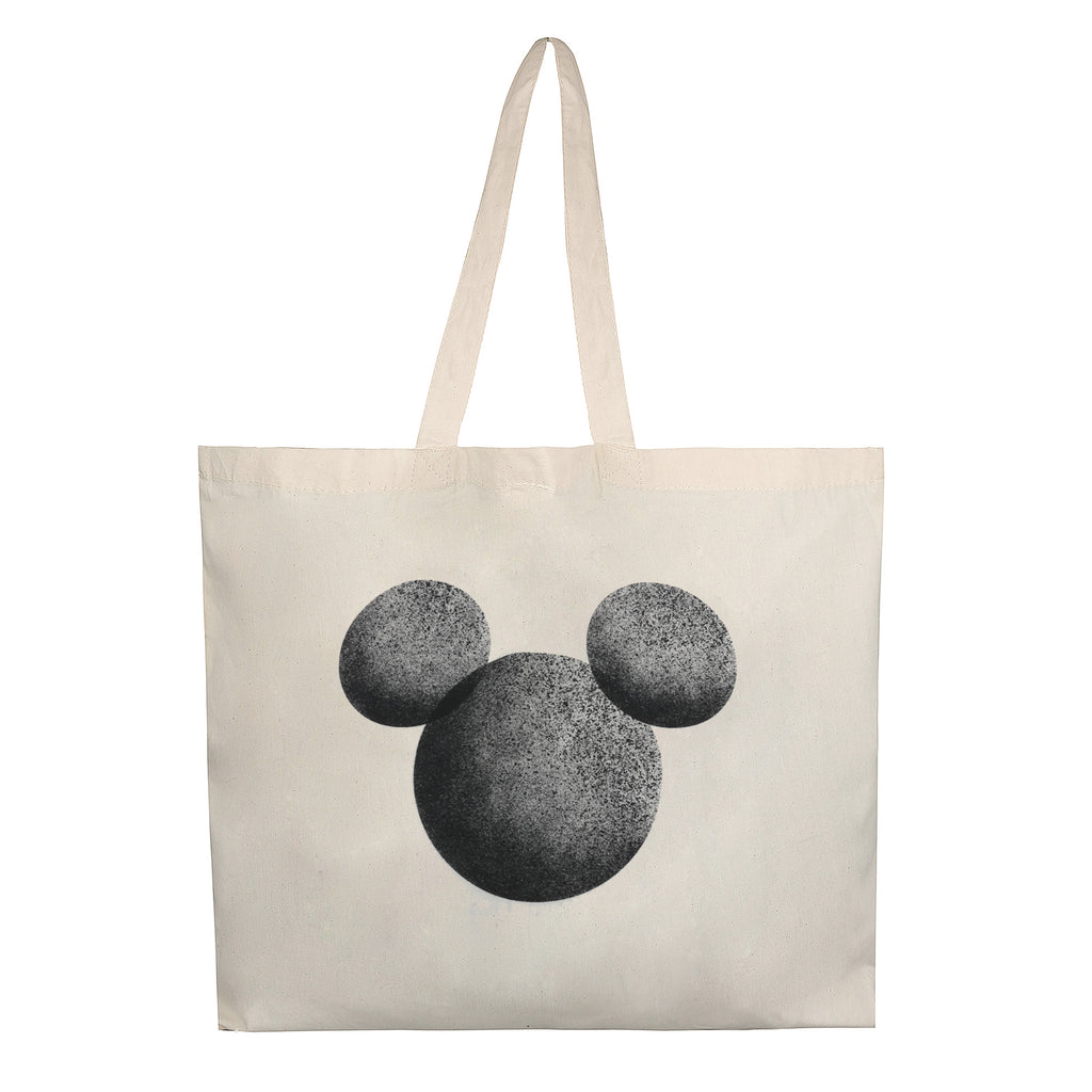 Disney Ladies - Mickey Faded Silhouette - Tote Bag - Natural