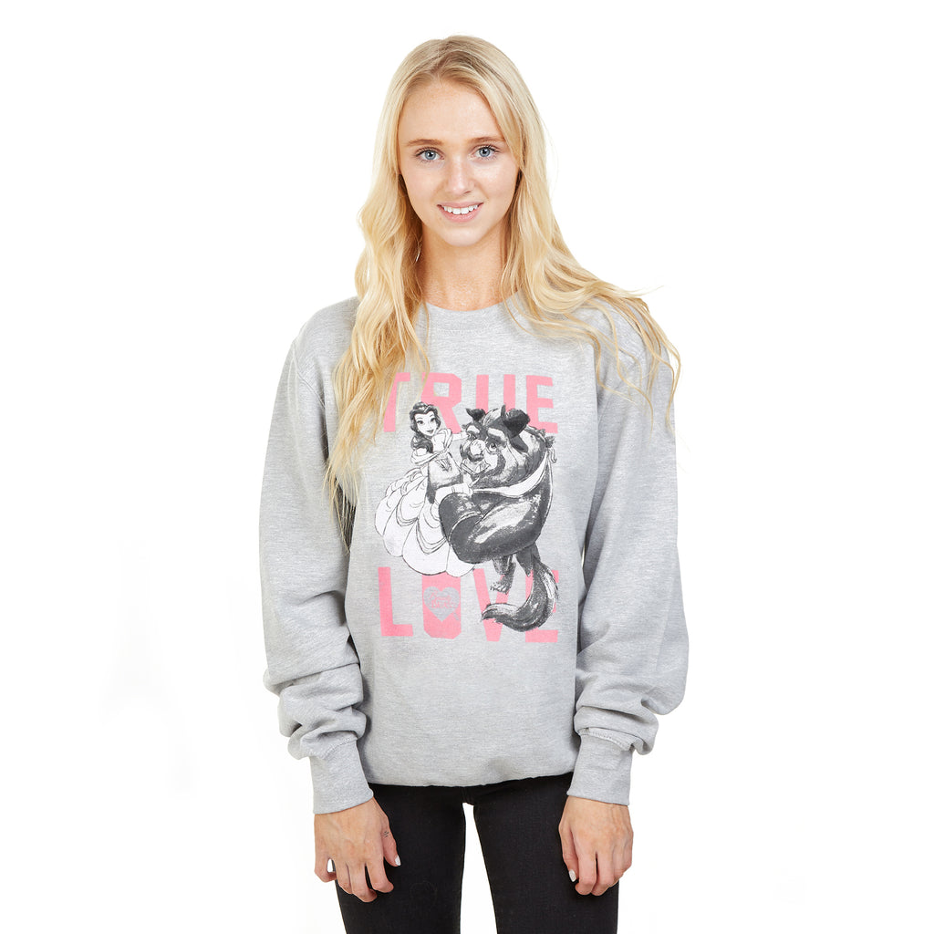 Disney Ladies - True Love - Crew Sweat - Grey