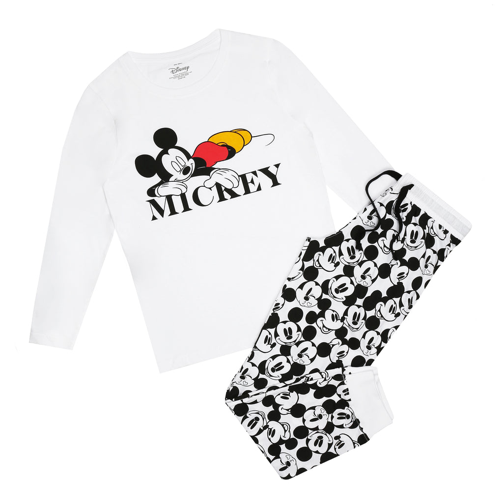 Disney Ladies - Mickey Snooze - Long Sleep Set - Multi