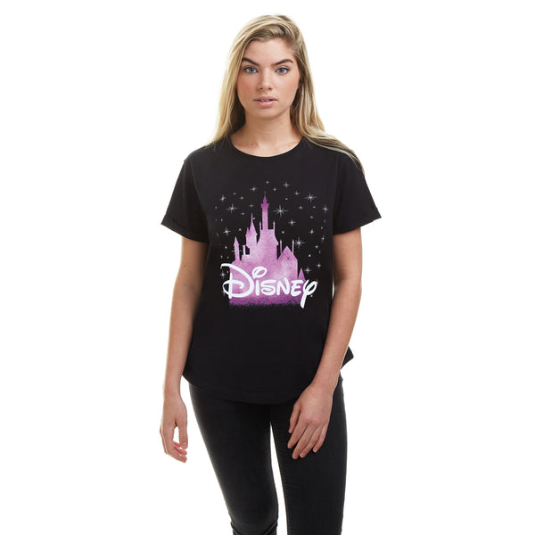 Disney Ladies - Disney Castle - T-Shirt - Black