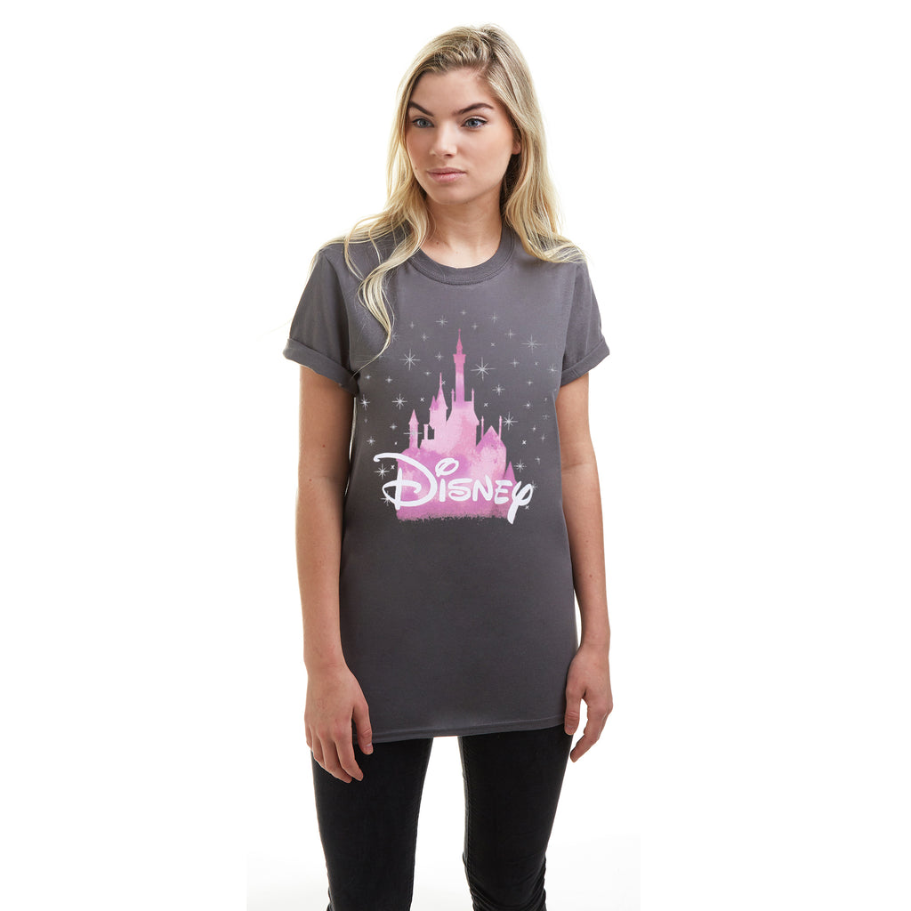 Disney Ladies - Disney Castle - T-shirt - Charcoal