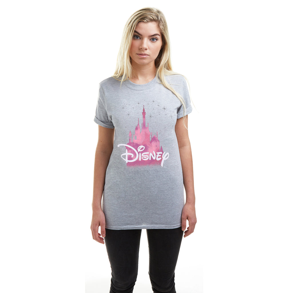 Disney Ladies - Disney Castle - T-Shirt - Grey