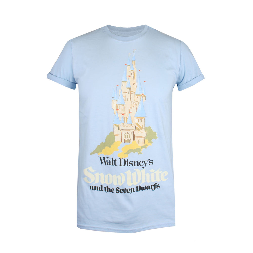 Disney Ladies - Snow White Castle - T-Shirt - Light Blue
