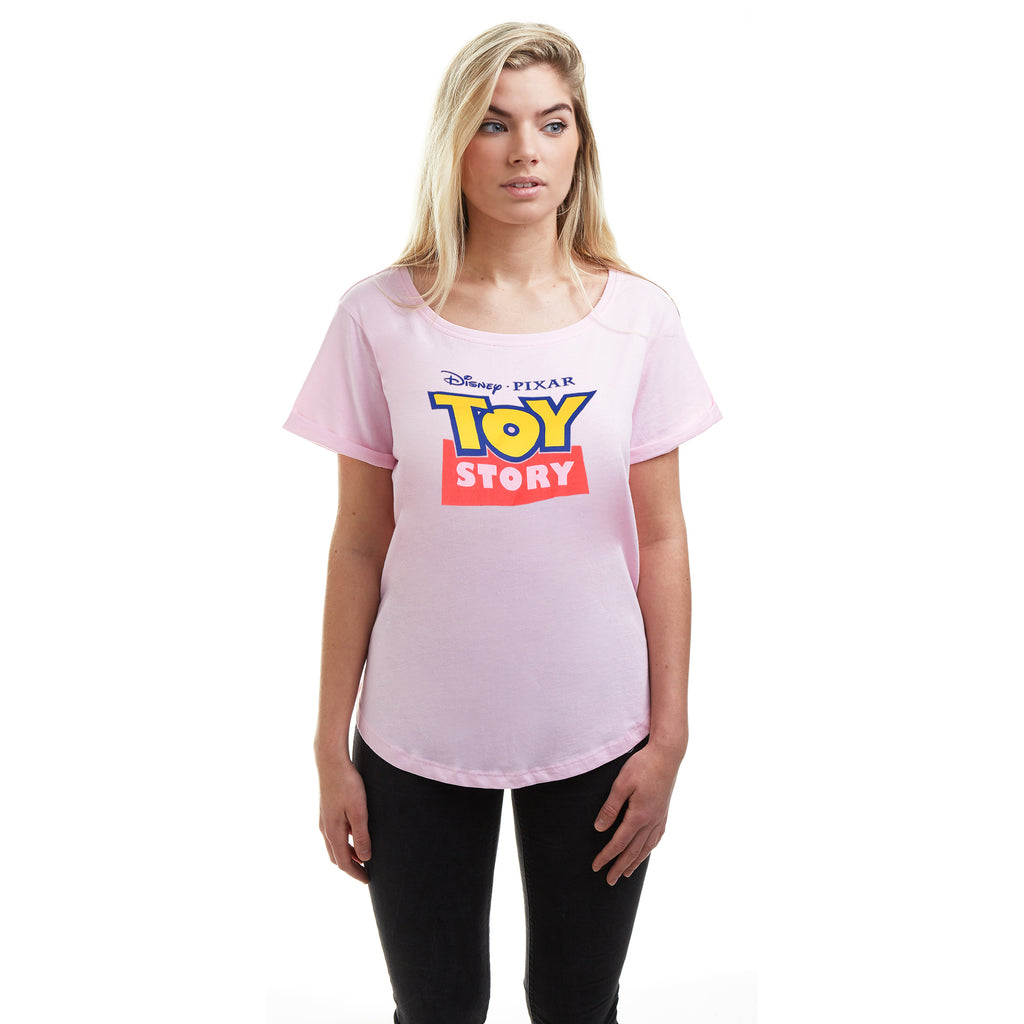 Disney Ladies - Toy Story Logo - T-shirt - Light Pink