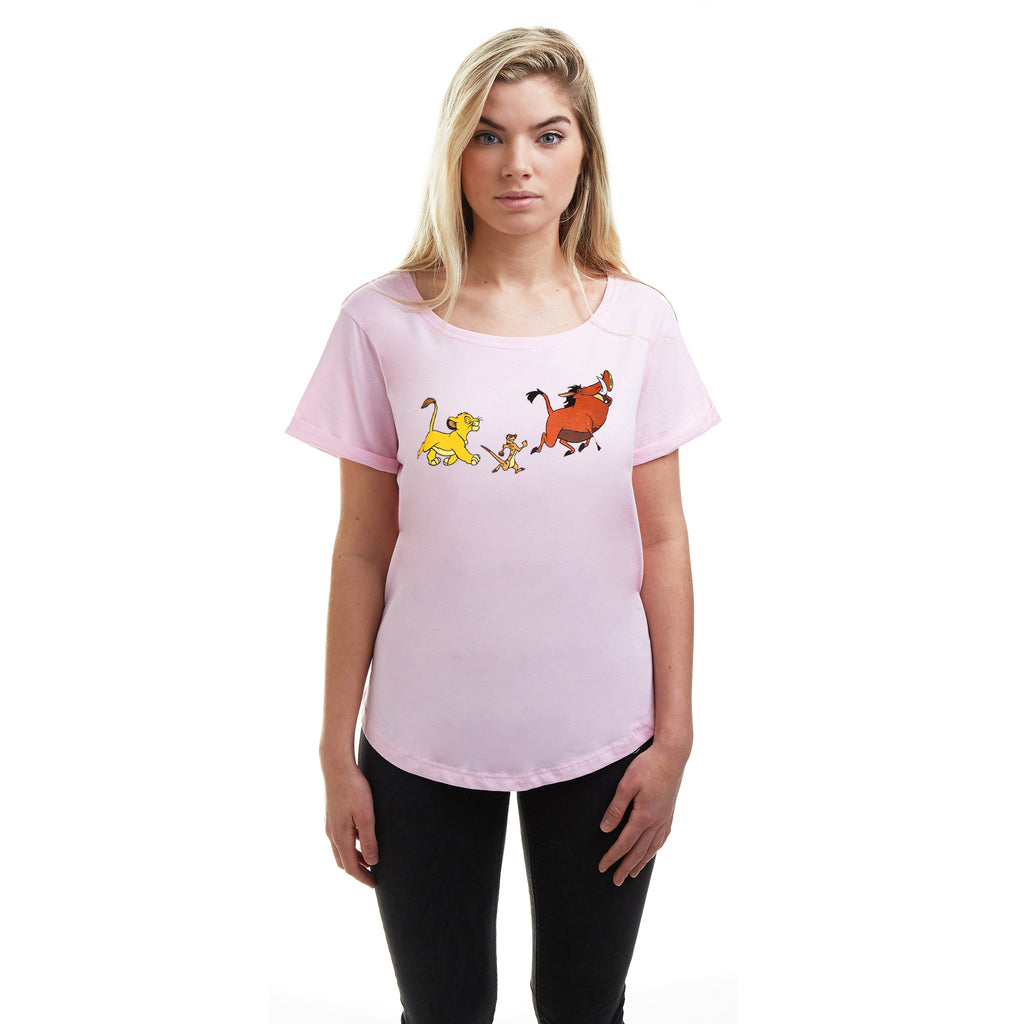 Disney Ladies - Lion King Trio - T-shirt - Light Pink