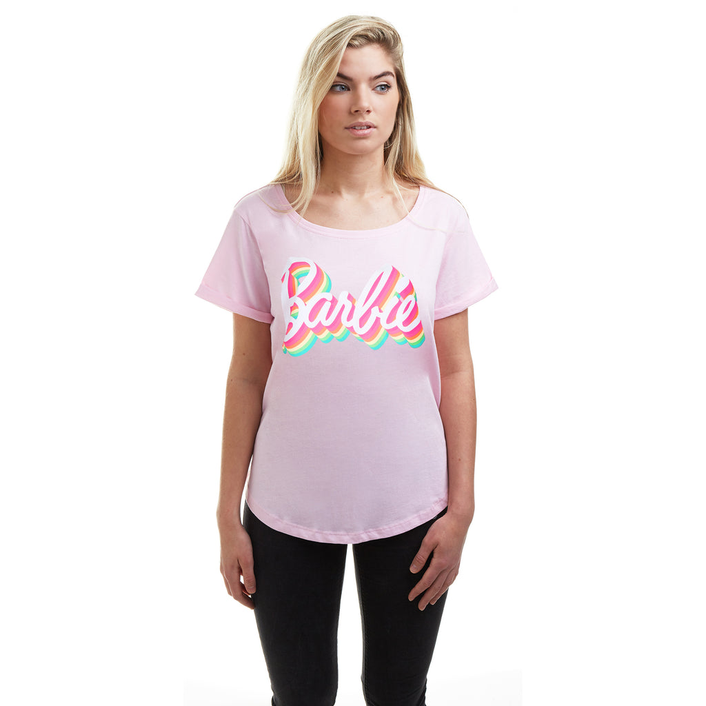 Barbie Ladies - Retro Colours - T-Shirt - Light Pink