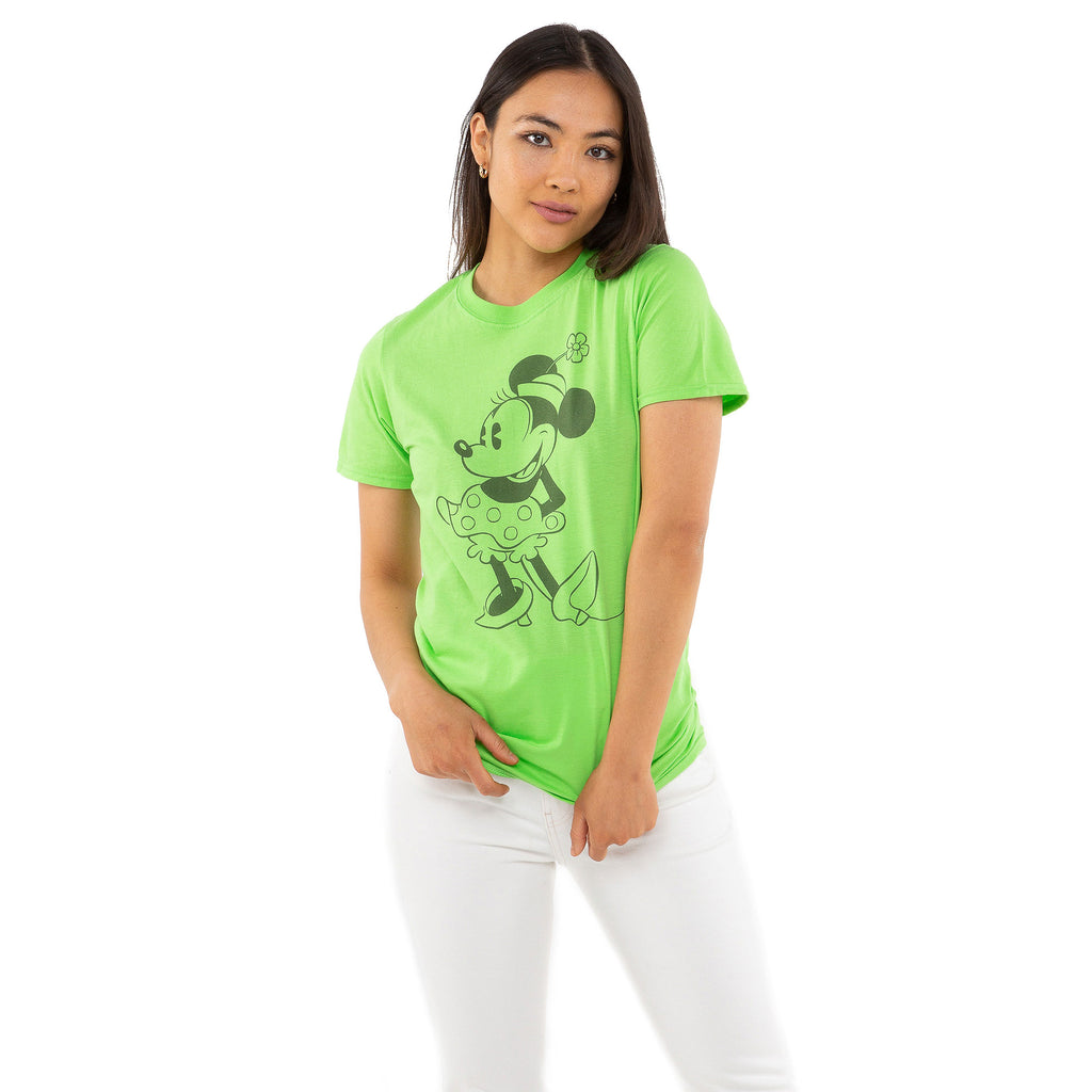 Disney Ladies - Minnie Lime - T-shirt - Lime Green