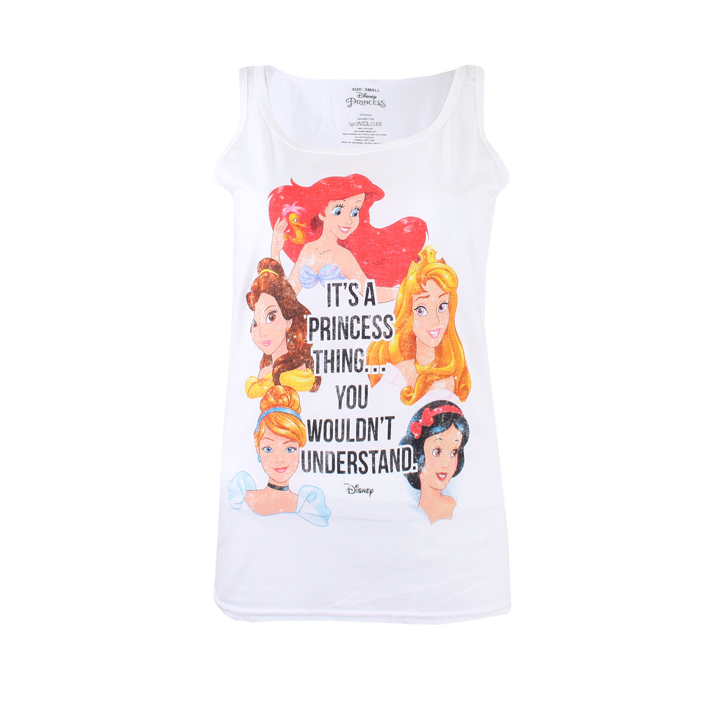 Disney Ladies - Disney Princess - Vest - White - CLEARANCE