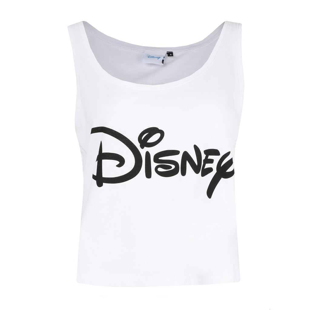 Disney Ladies - Plain Logo - Vest - White