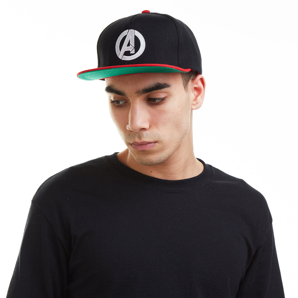 Marvel Mens - Avengers Logo - Cap - Black/ Red