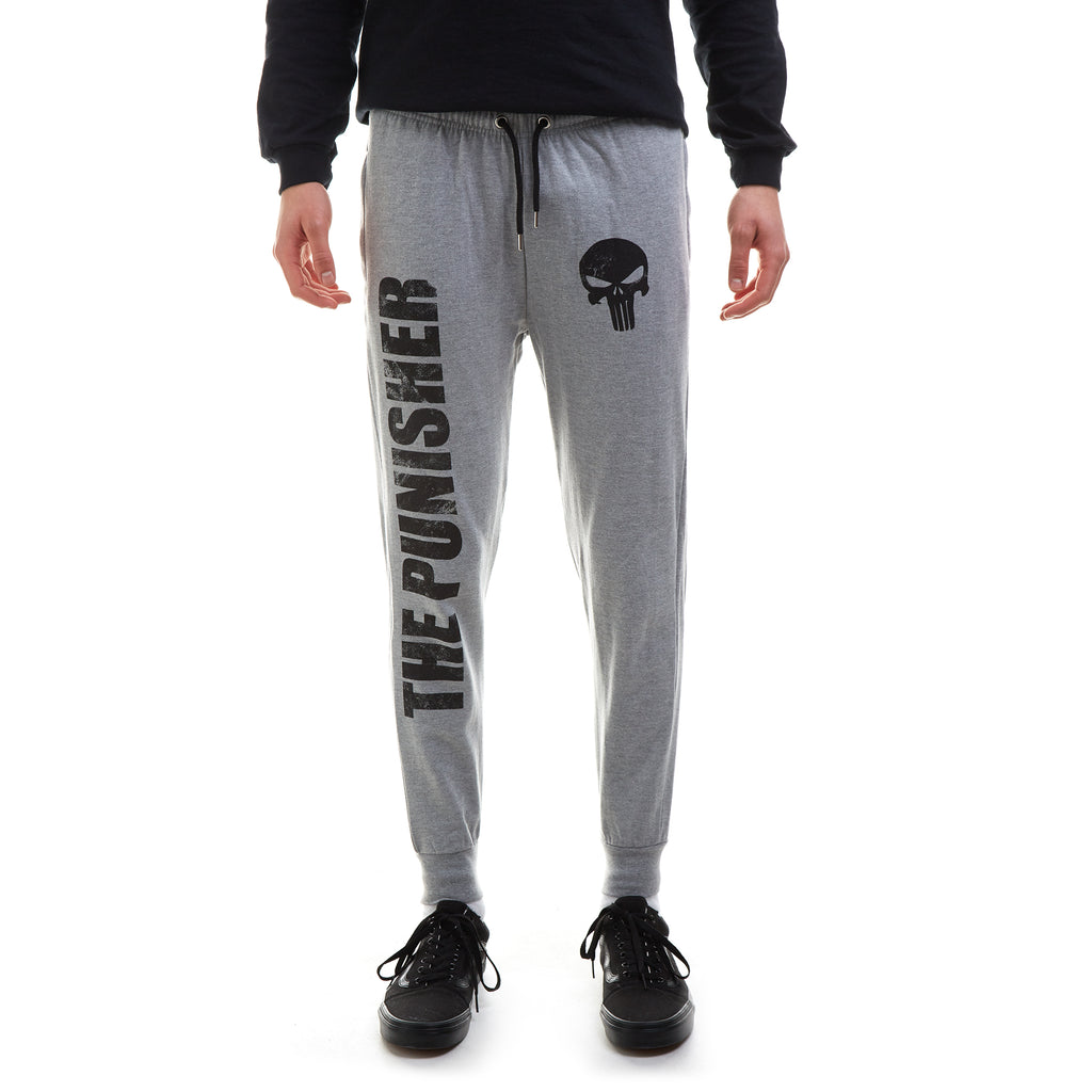 Marvel Mens - Punisher - Jog Pants - Grey Heather