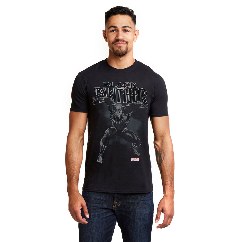 Marvel Mens - Black Panther Strike - T-shirt - Black