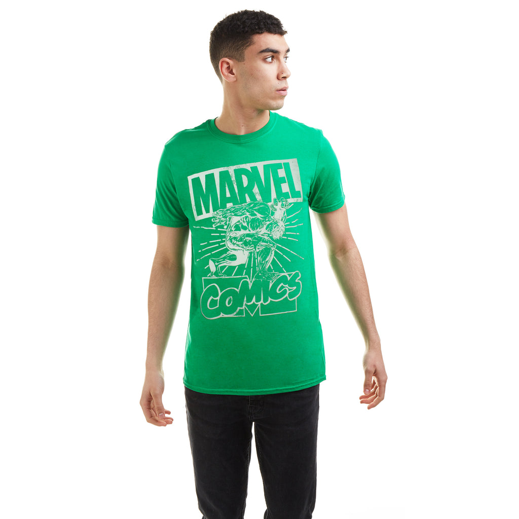 Marvel Mens - Hulk Lift - T-Shirt - Irish Green